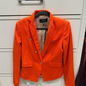 Mango Women's Bold Orange Suit Jacket
